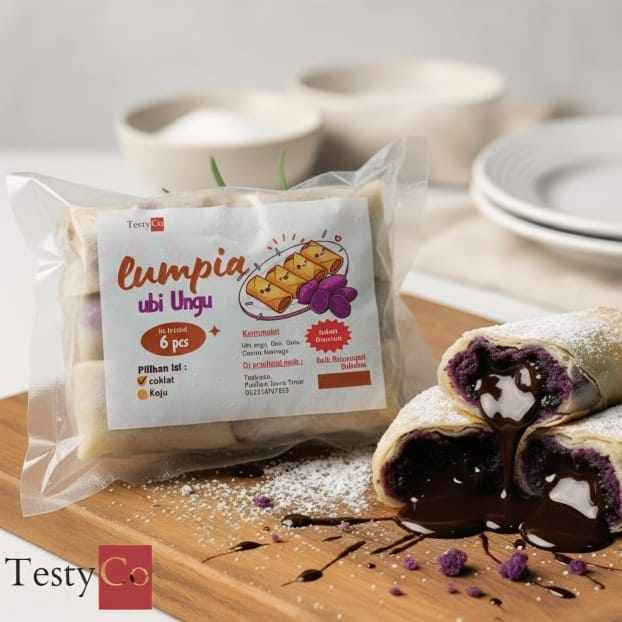 Lumpia  Ubi Unggu isi Coklat_Frozen Food